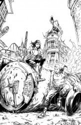 Black Mask Comics's Calexit:The Battle of Universal City Issue # 1g