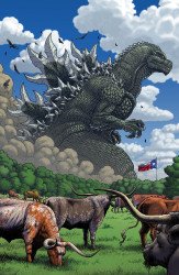 IDW Publishing's Godzilla vs America Godzilla vs Texas Issue # 1ri-b