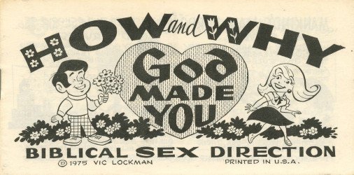 Vic Lockman Comics's How and Why God Made You: Biblical Sex Direction Issue nn