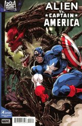 Marvel Comics's Alien vs Captain America Issue # 4c