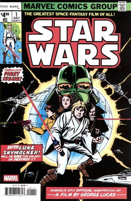 【絶版希少】Star Wars:Marvel Comics ComicConnect - STAR WARS #1 - CBCS VF+: 8.5