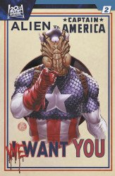 Marvel Comics's Alien vs Captain America Issue # 2c