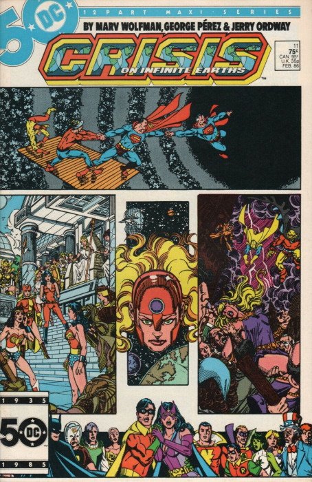 The Official Crisis On Infinite Earths Cross-Over Index by