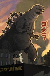 IDW Publishing's Godzilla vs America: Godzilla vs Portland Issue # 1d