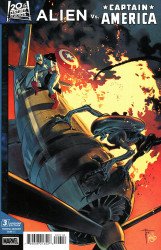 Marvel Comics's Alien vs Captain America Issue # 3c